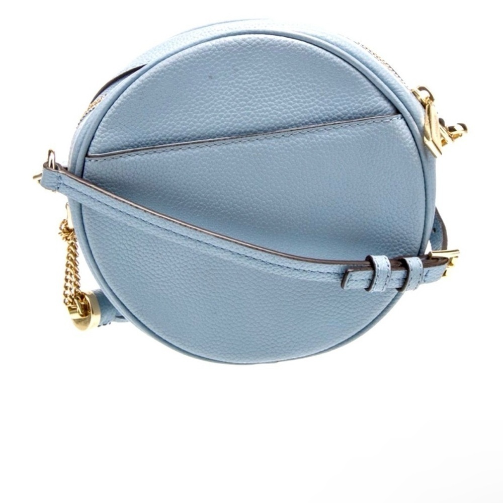 MICHAEL KORS LEATHER CIRCLE CANTEEN CROSSBODY WITH MATCHING CARD HOLDER EUC - Picture 2 of 10